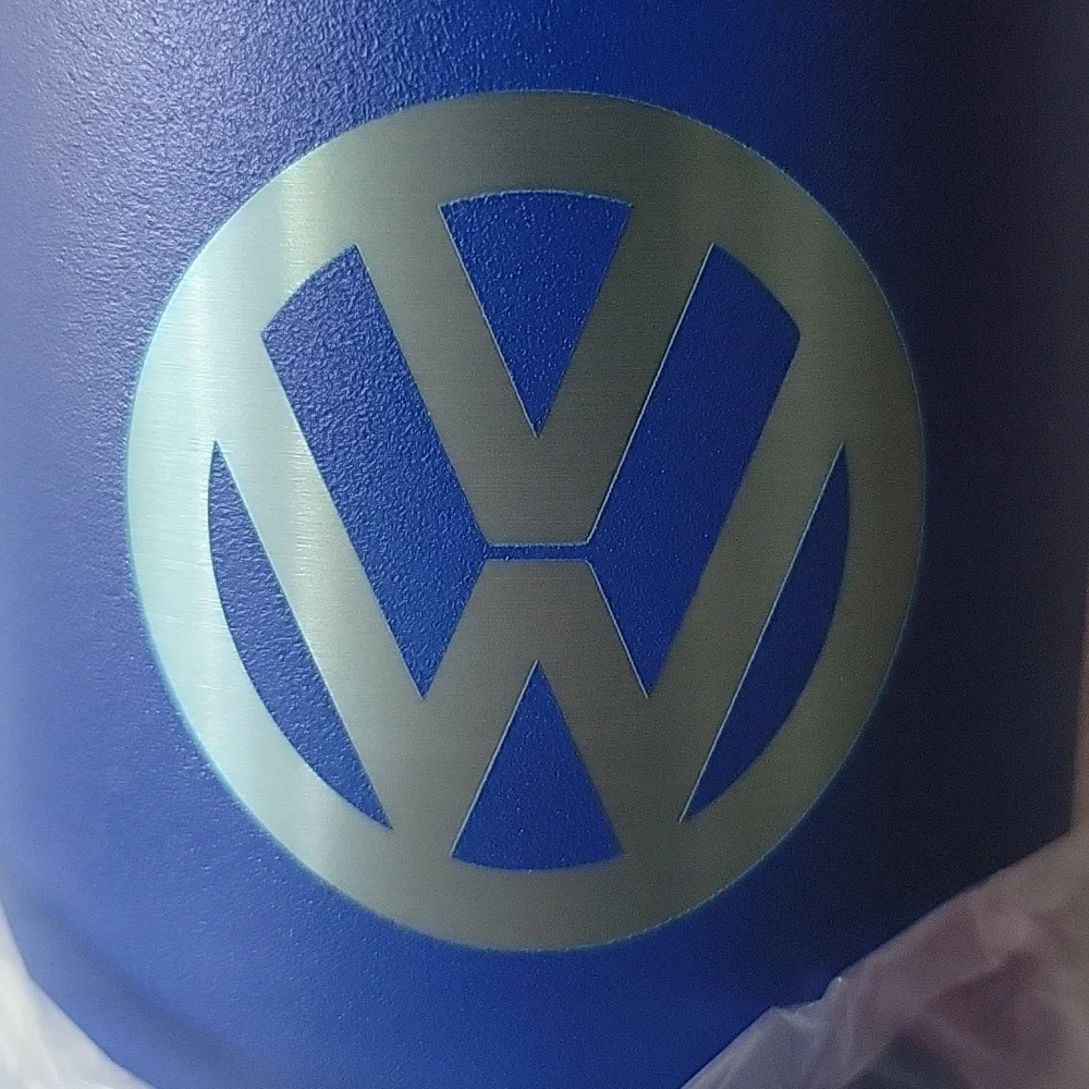 Volkswagen Blue Stainless Steel Water Bottle (LAST CANTEEN) and VW Key Ring